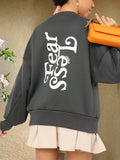 DressBerry Urban Chic Printed Oversized Sweatshirt