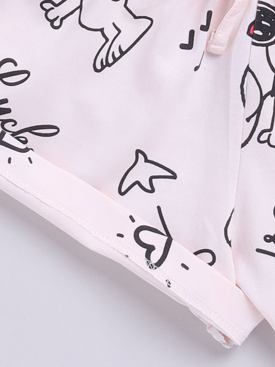 Happy Faces Girls Snoopy Printed Pure Cotton Shorts
