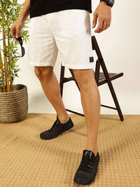 Thomas Scott Men Pure Cotton Mid-Rise Shorts