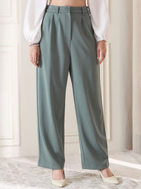 Berrylush Women High-Rise Trousers