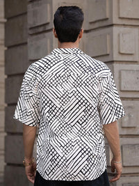 Powerlook Men Tartan Checks Opaque Printed Casual Shirt