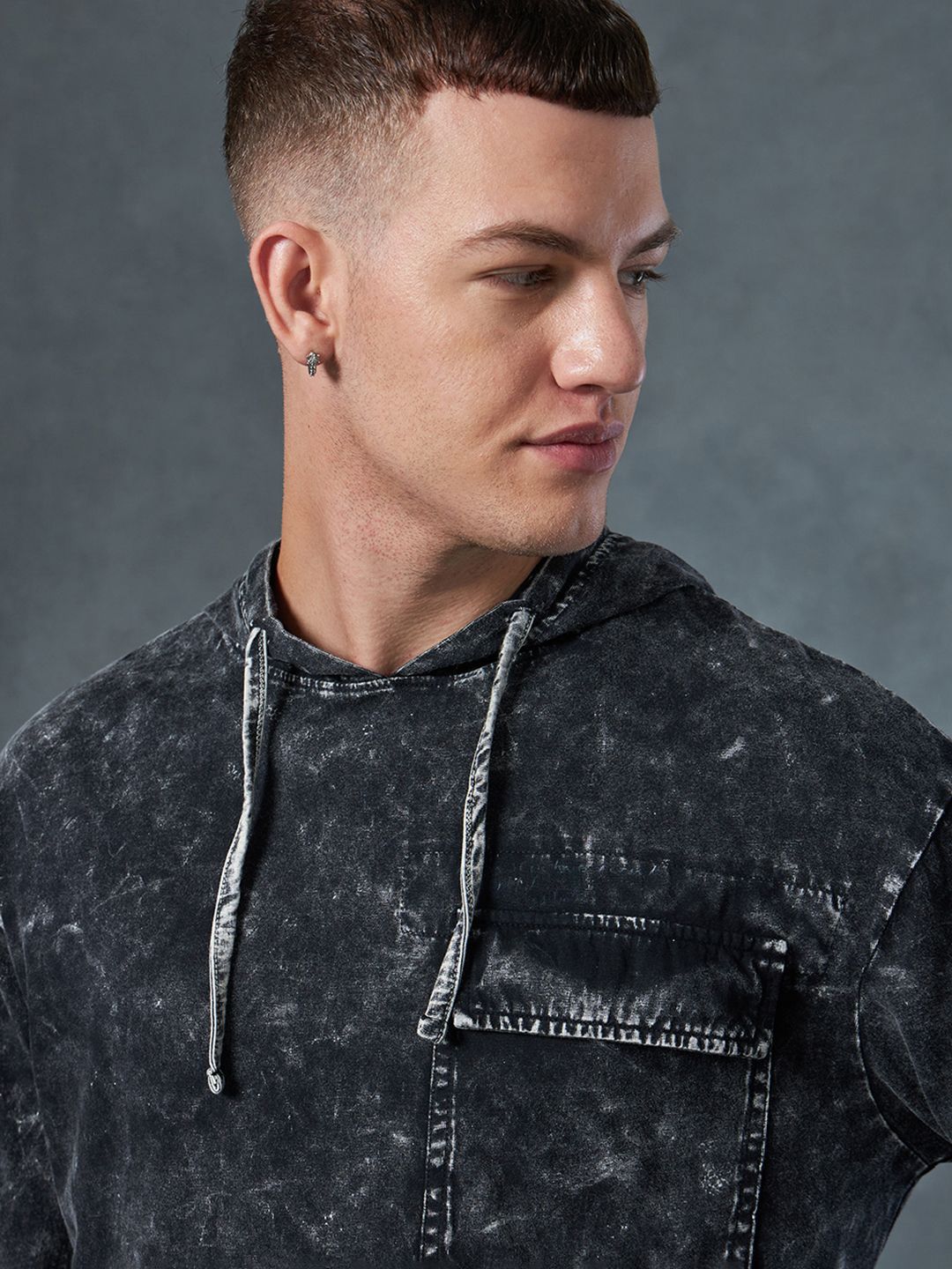 Bewakoof Pure Cotton Hooded T-shirt