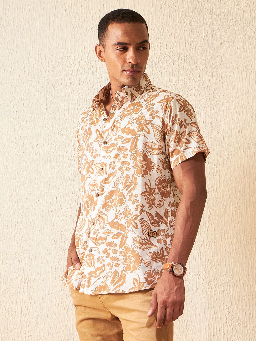 DENNISON Smart Block Printed Casual Shirt