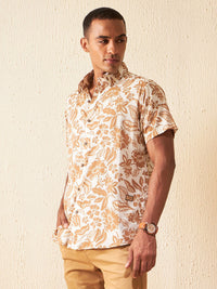 DENNISON Smart Block Printed Casual Shirt