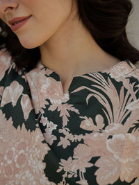 SANSKRUTIHOMES Women Pure Cotton Floral Printed Night suit