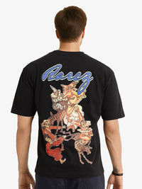 RARE RABBIT Men Printed Applique T-shirt