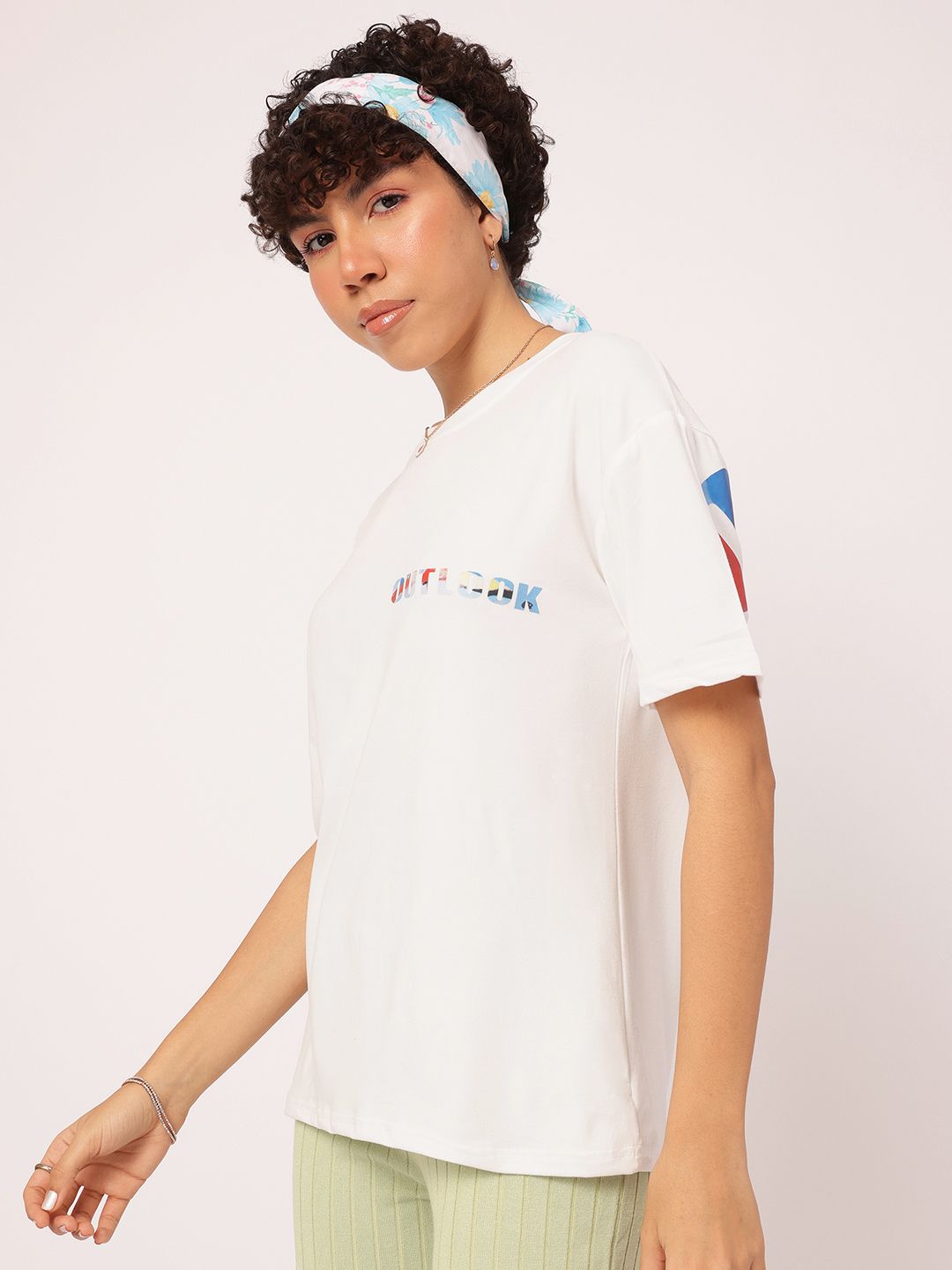 DressBerry Boldly Basic Typo Print Relaxed Tee