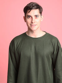 Bene Kleed Men Self Design Oversized T-shirt