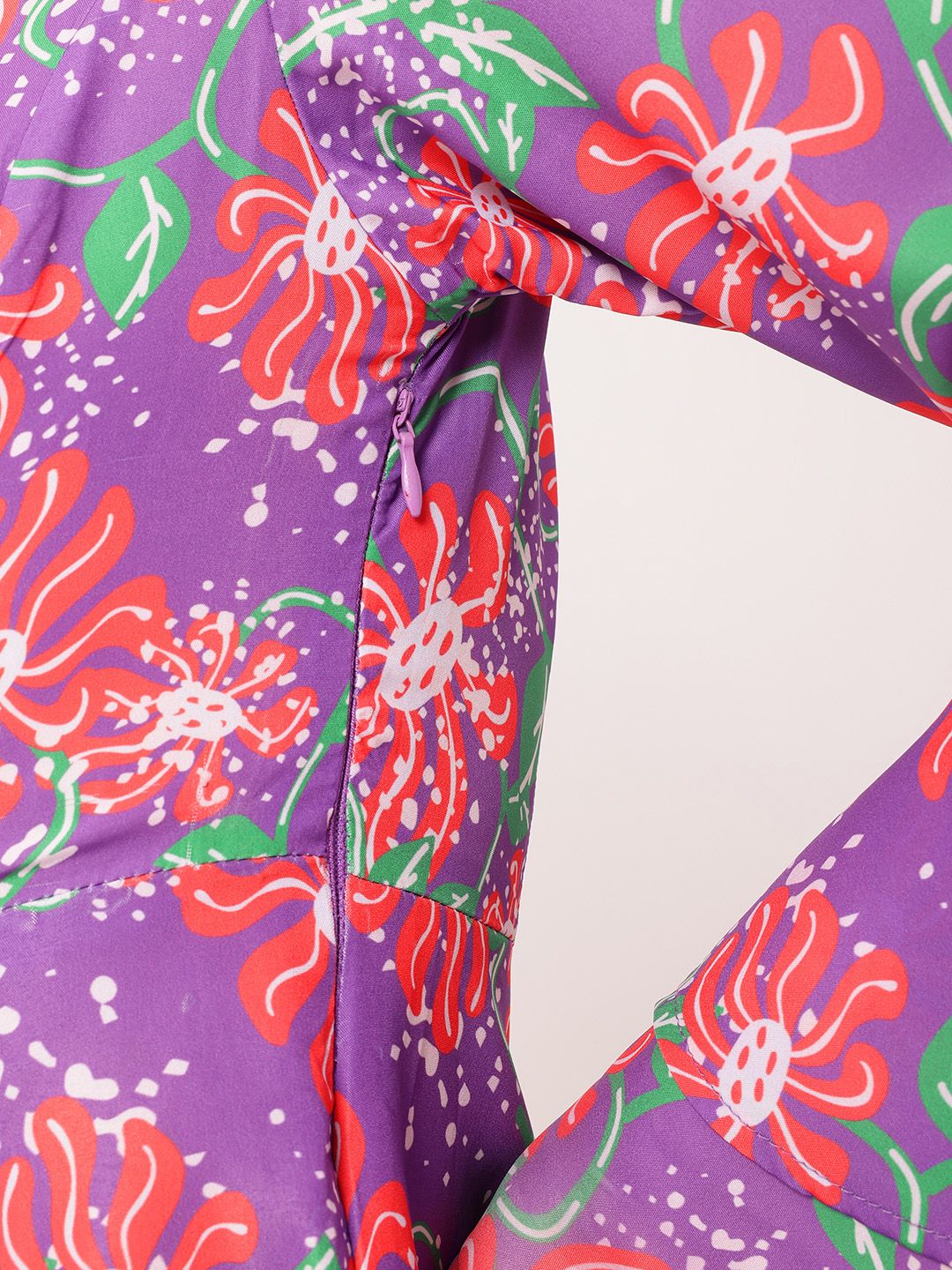 DressBerry Sweet Swirls Printed Bell Sleeve Mini A-line Dress