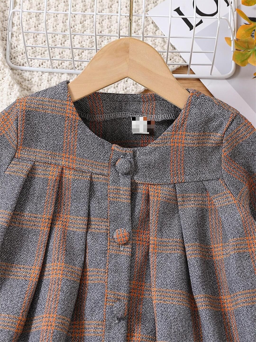 YK Checked Shirt Dress