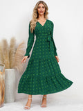 all about you Women Self Design A-Line Midi Dress