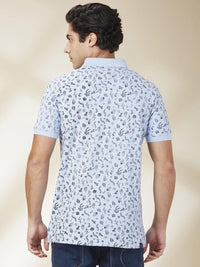 Being Human Men Conversational Printed Polo Collar Cotton Slim Fit T-shirt