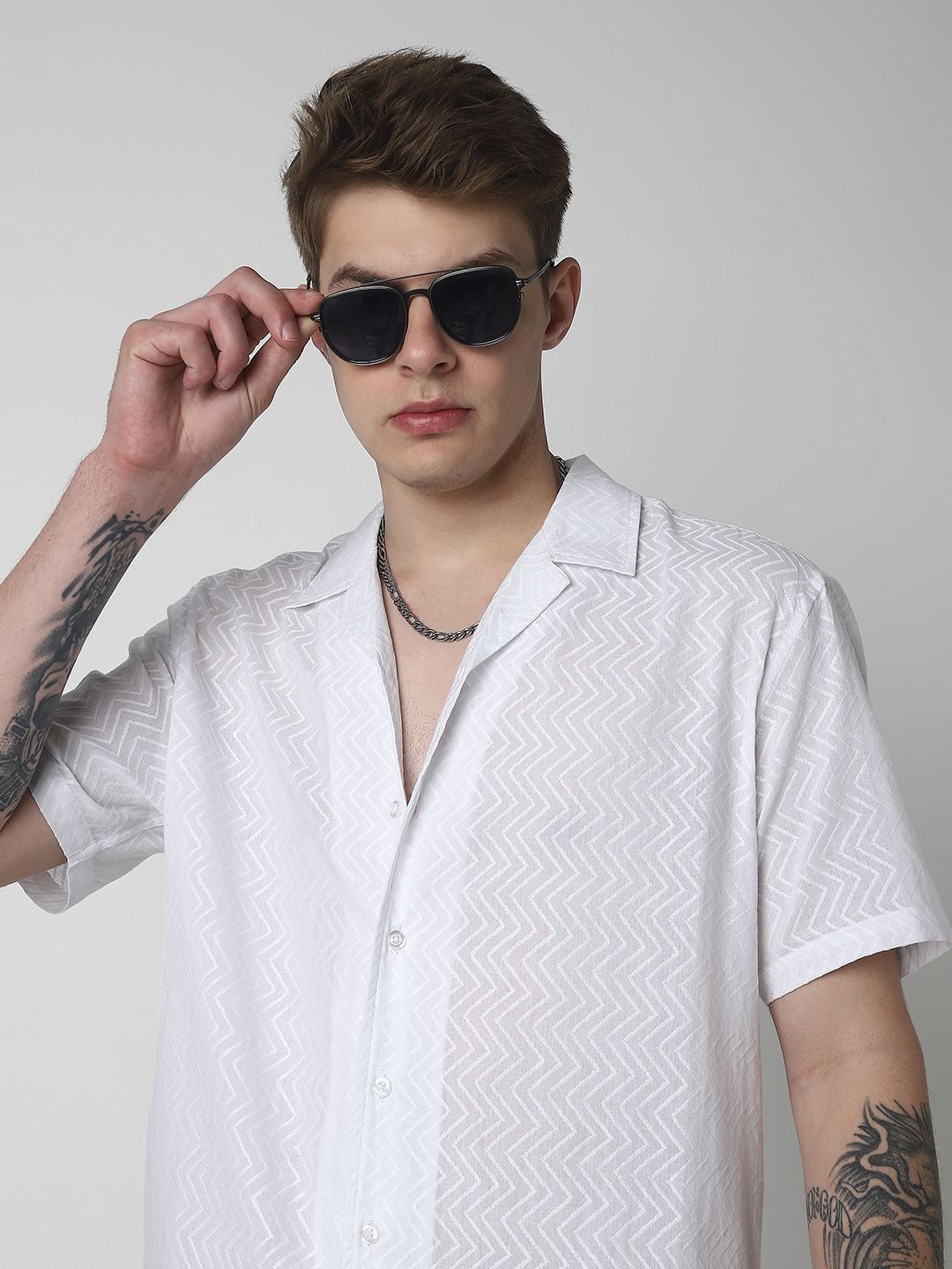 VASTRADO Men Classic Opaque Pure Cotton Casual Shirt