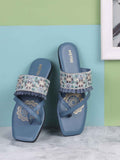 Metro Women Printed One Toe Flats