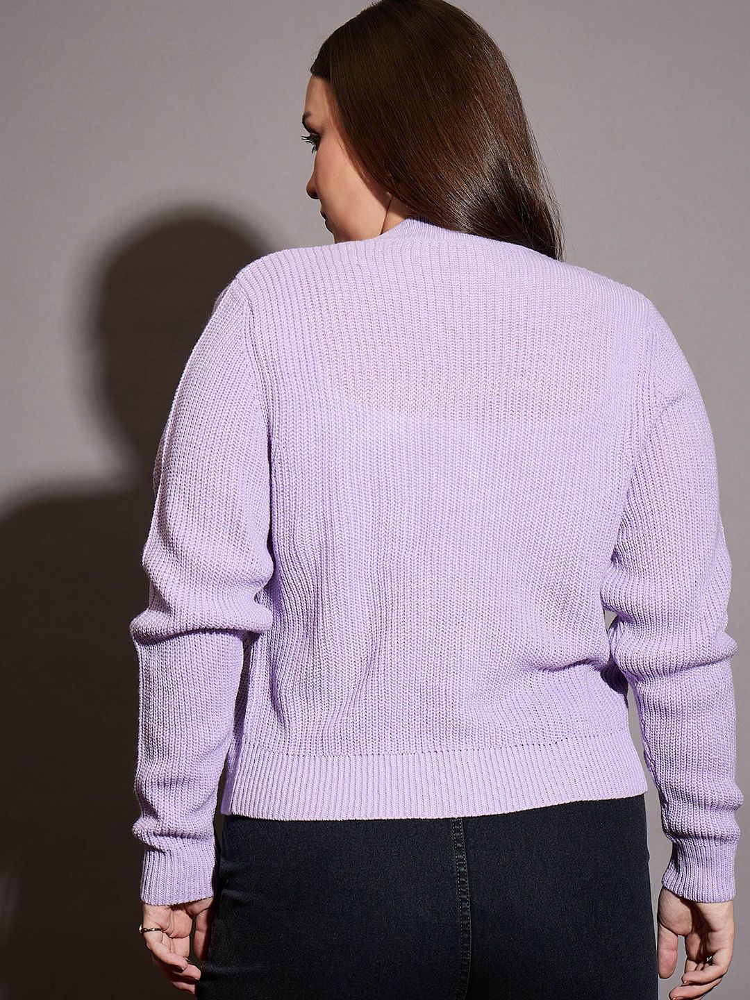 SASSAFRAS Curve Women Ribbed Cardigan Sweater