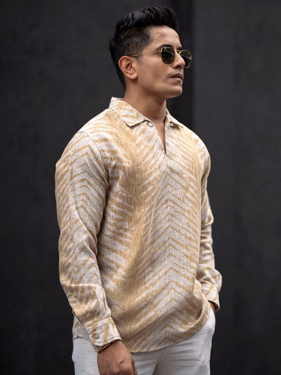 Powerlook Men Opaque Printed Casual Shirt