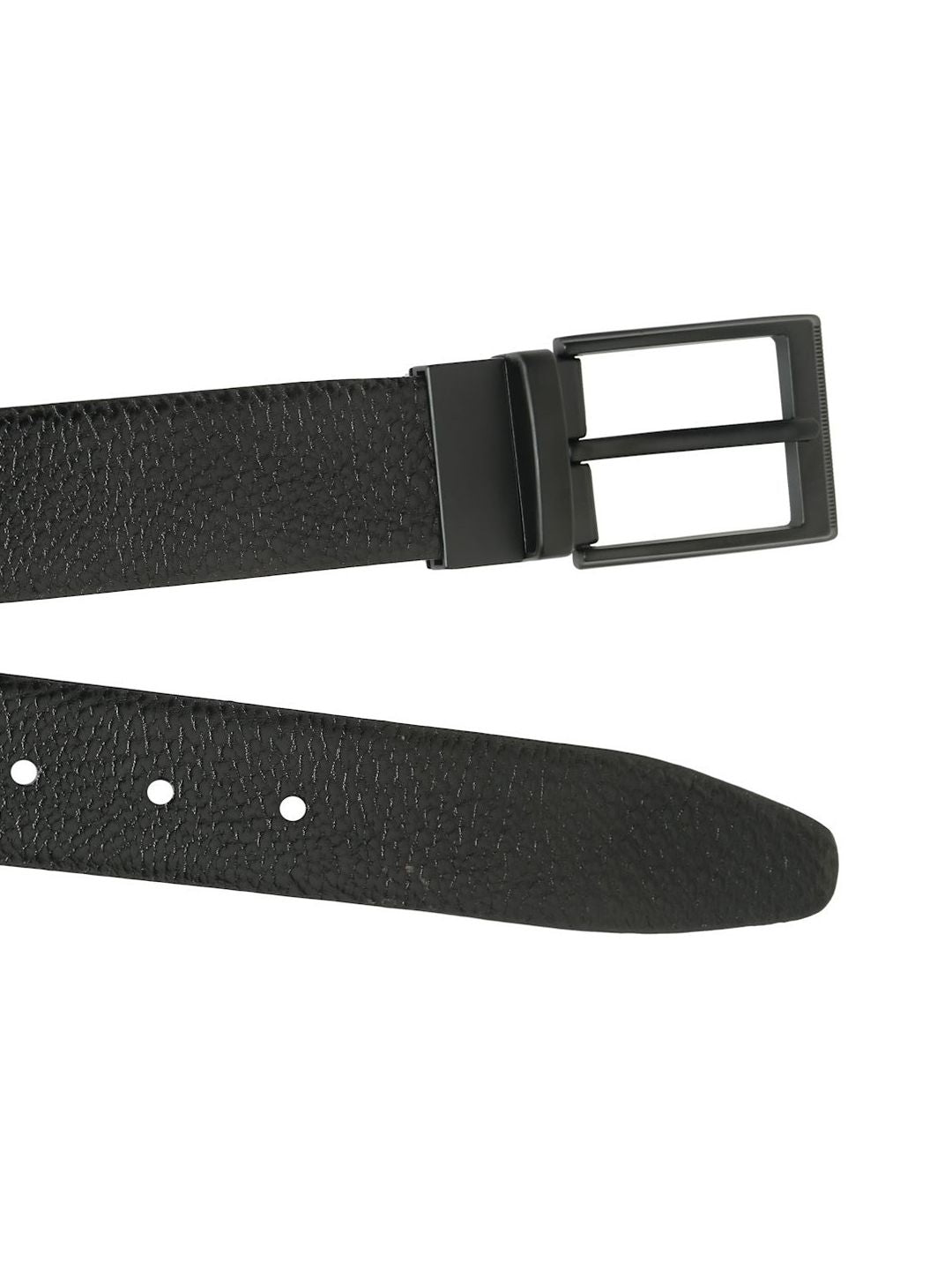 Teakwood Leathers Men Textured Leather Reversible Formal Belt