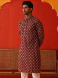 Jompers Men Geometric Embroidered Sequinned Kurta