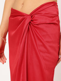 DressBerry Fairycore Fashionably High-Slit Twisted Skirt