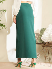 Berrylush High Waisted Straight Maxi Skirt