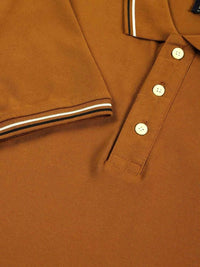 Thomas Scott Men Solid Polo Collar Cotton T-shirt