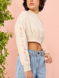 DressBerry Boxy Crop Sweatshirt