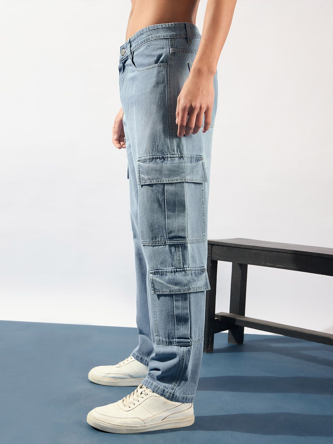 DENNISON Men Relaxed Fit Cargo Jeans