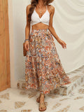 DressBerry Printed A-Line Midi Skirt