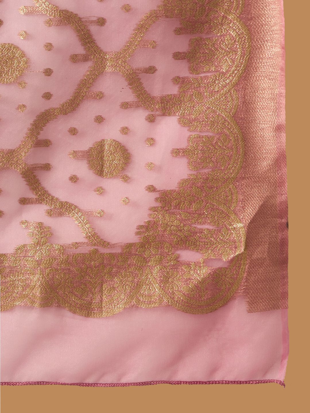 Indo Era Ethnic Motifs Yoke Design Straight Gotta Patti Liva Kurta with Trousers & Dupatta