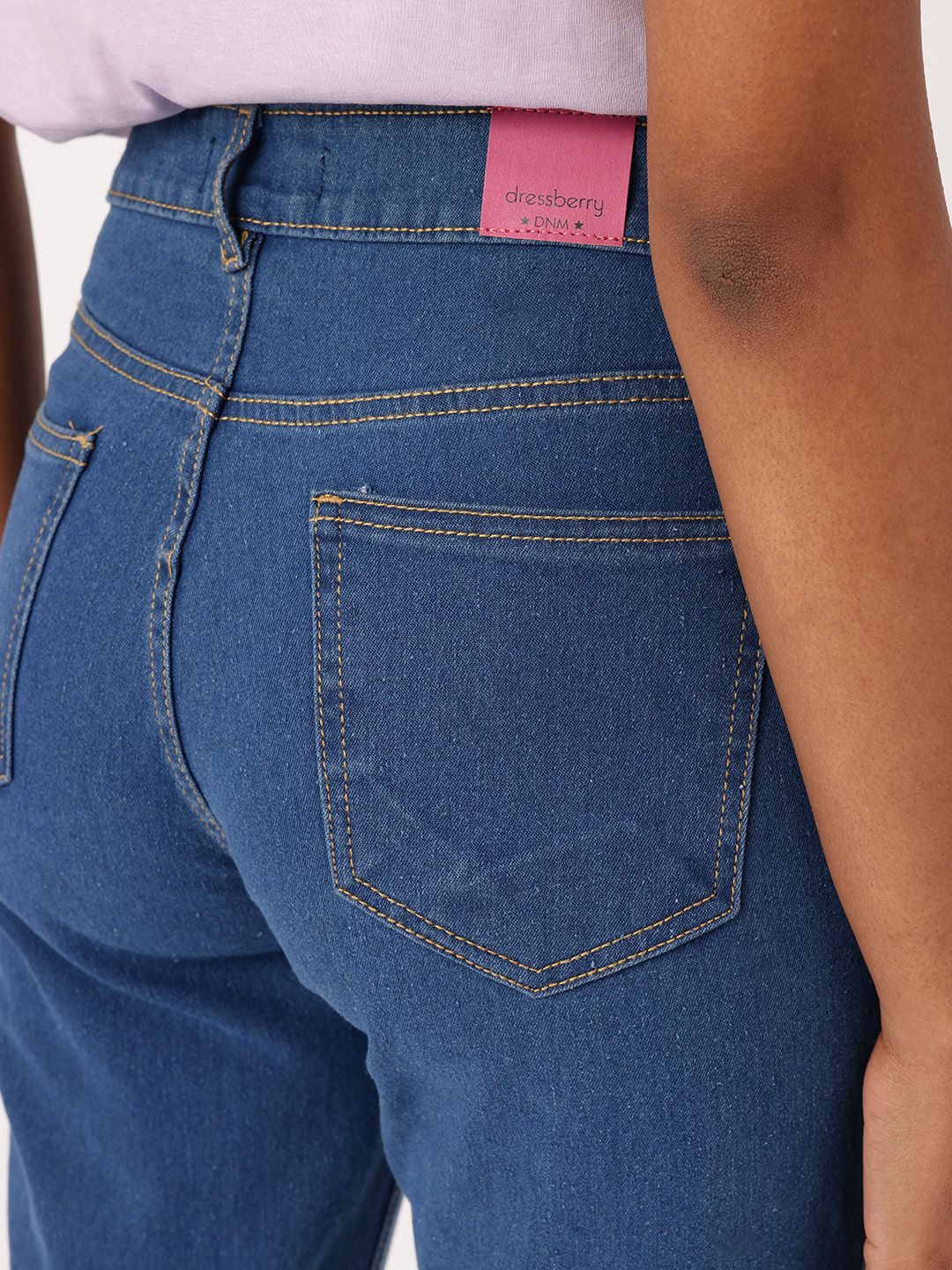 DressBerry Women Classic Touch Mom Fit Ethnic Printed Jeans