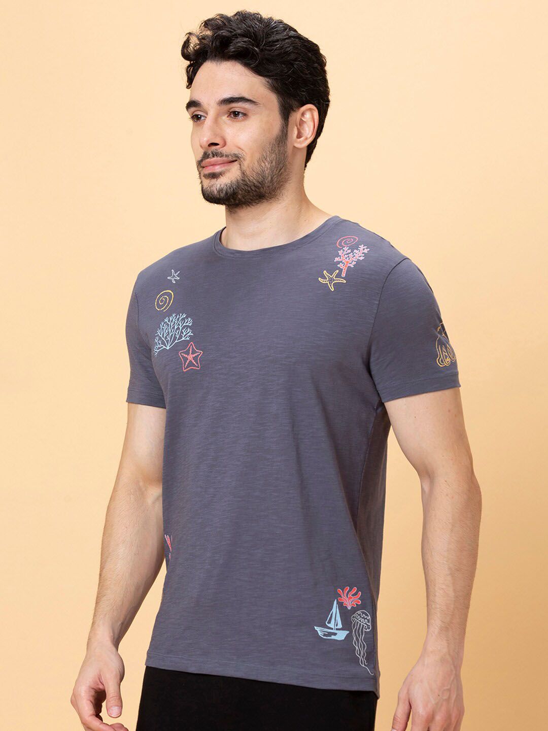 Being Human Conversational Printed T-shirt