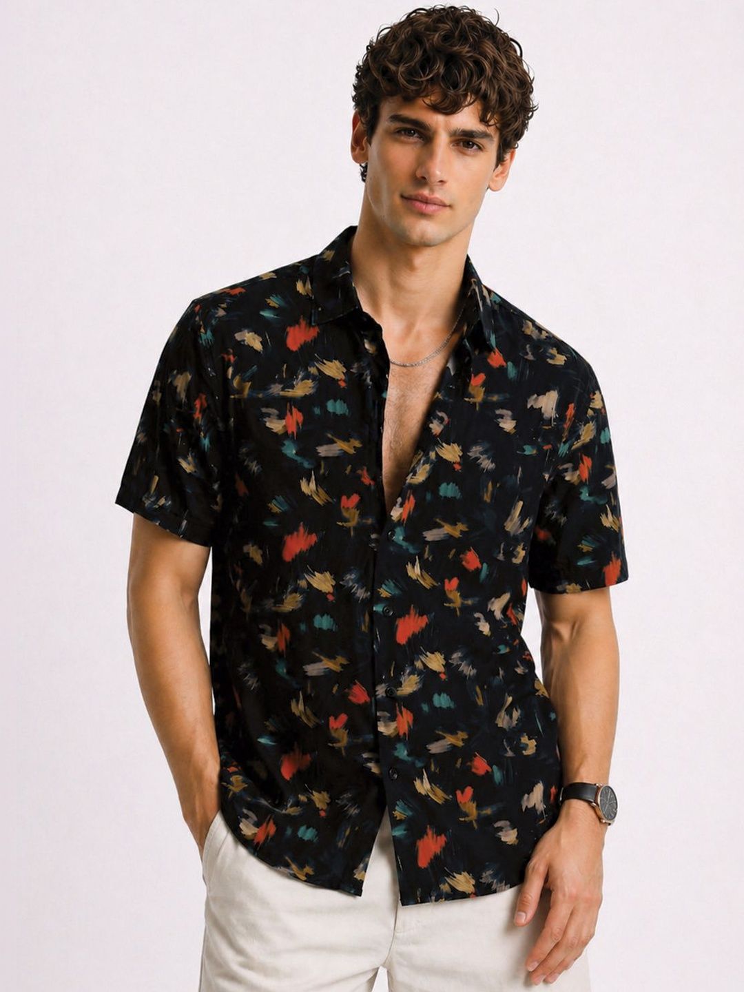 ADRO Men Standard Printed Casual Shirt