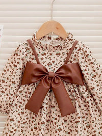 YK Floral Print Fit & Flare Dress