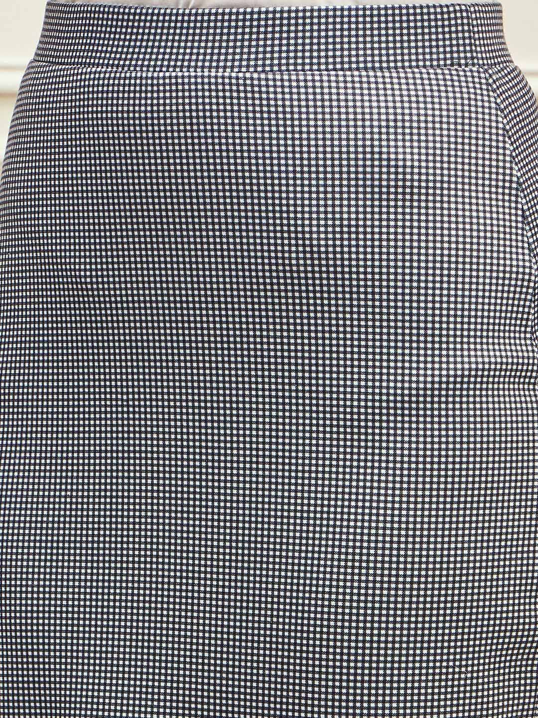 Berrylush Printed Midi Formal Skirt