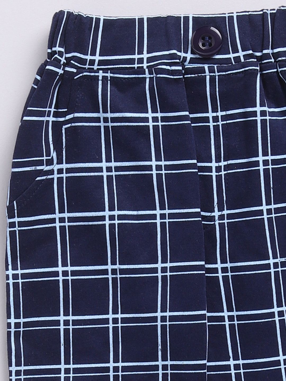 Moms Love Infants Boys Checked Shirt with Trousers