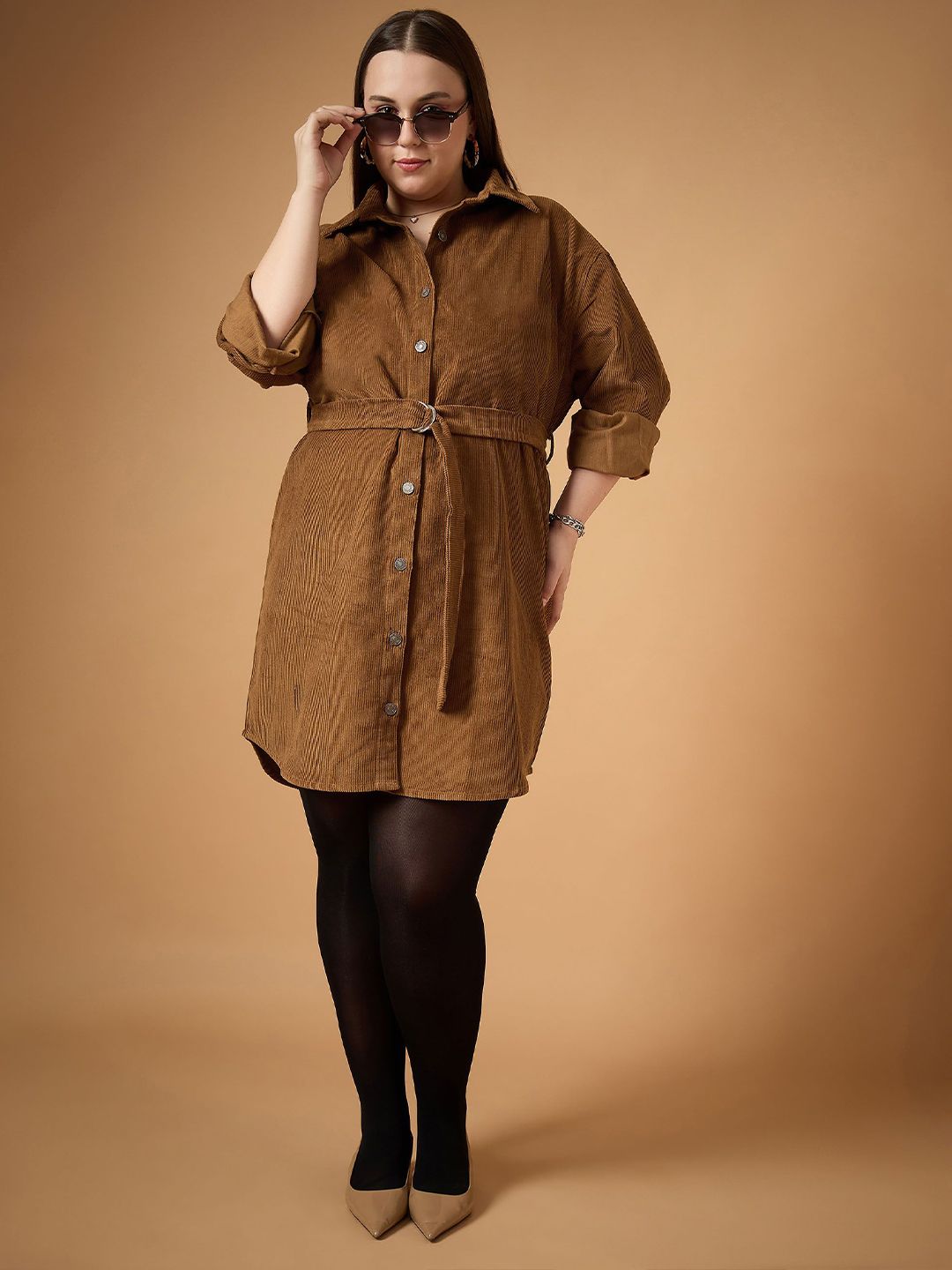 SASSAFRAS Curve Shirt Dress