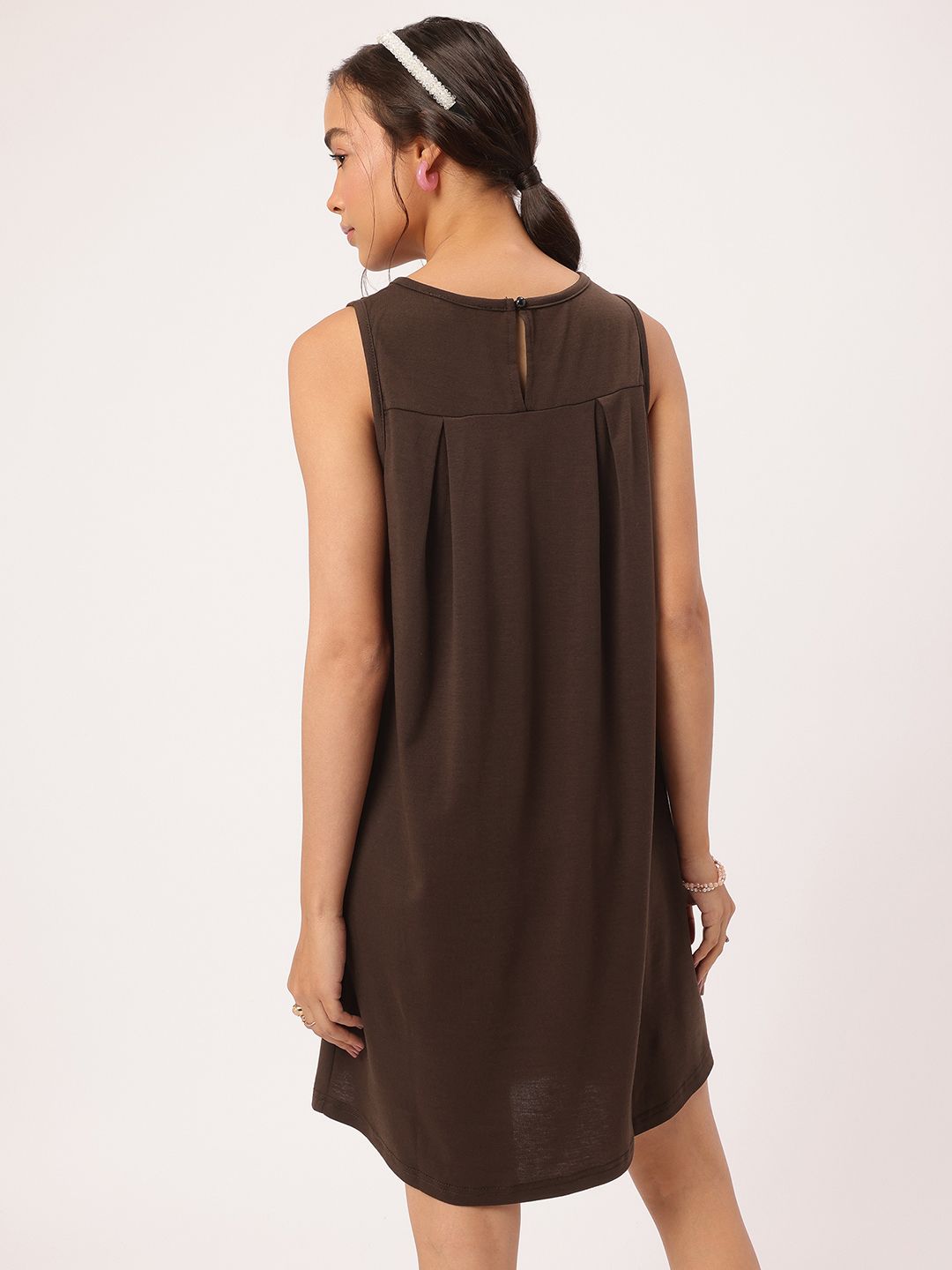 DressBerry Feminine Flair Pleated A-Line Mini Dress