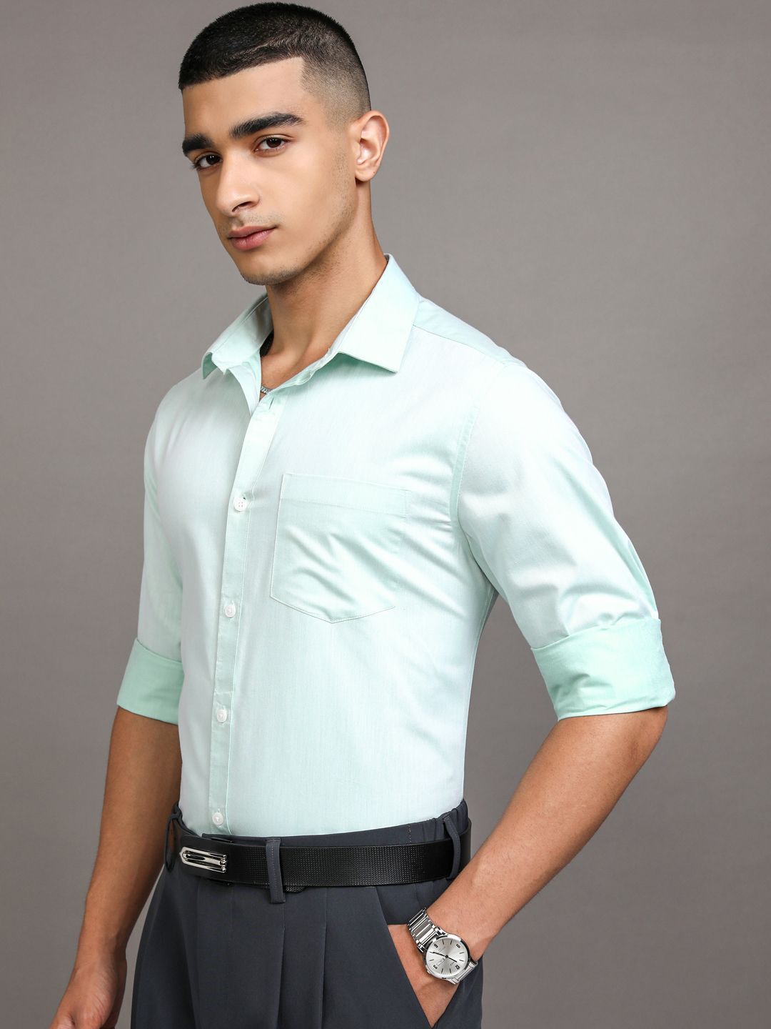 Highlander Men Sea Slim Fit Casual Shirt