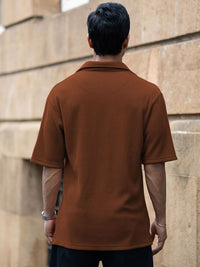 Powerlook Textured Long Sleeves Pure Cotton Shirt