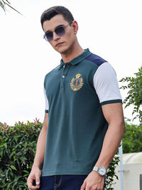 Thomas Scott Polo Collar Raw Edge Regular Fit T-shirt