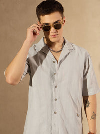 DENNISON Men Smart Oversized Casual Shirt