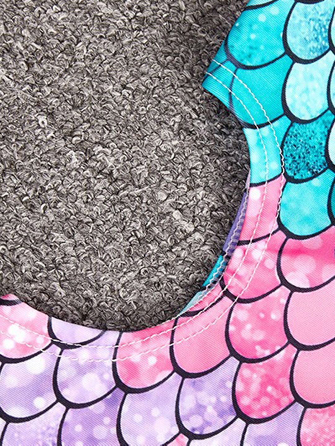 YK Girls Printed Swimwear Bodysuit