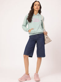 DressBerry Printed Hooded Sweatshirt