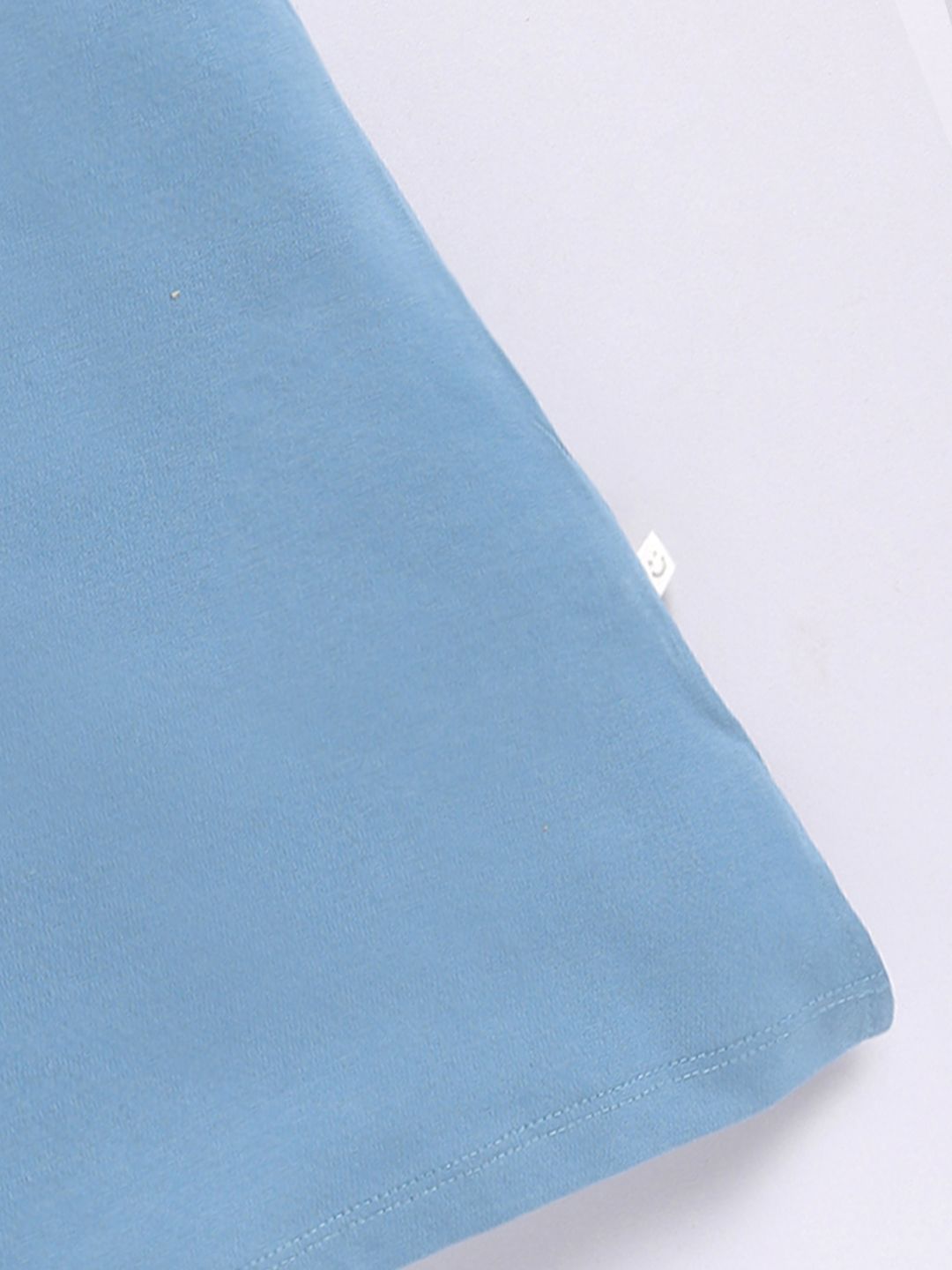 Happy Faces Girls F.R.I.E.N.D.S Printed Pure Cotton Longline T-shirt