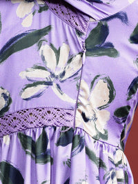 all about you Floral Print A-Line Midi Dress