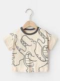 YK Kids Cotton Printed Round Neck T-shirt