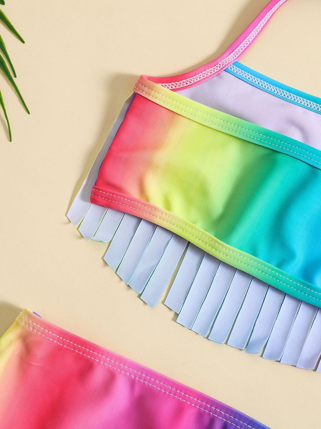 YK Girls Printed Swim Set