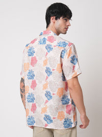 VASTRADO Men Classic Floral Opaque Printed Casual Shirt