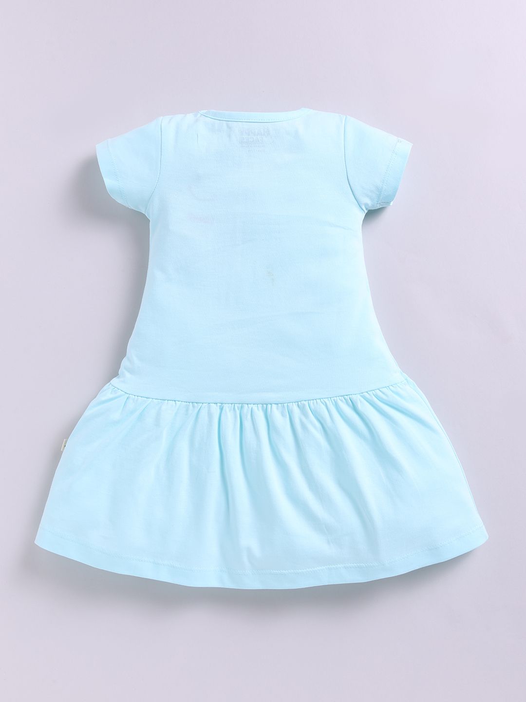 Happy Faces Girls Dora Printed Pure Cotton Fit & Flare Dress