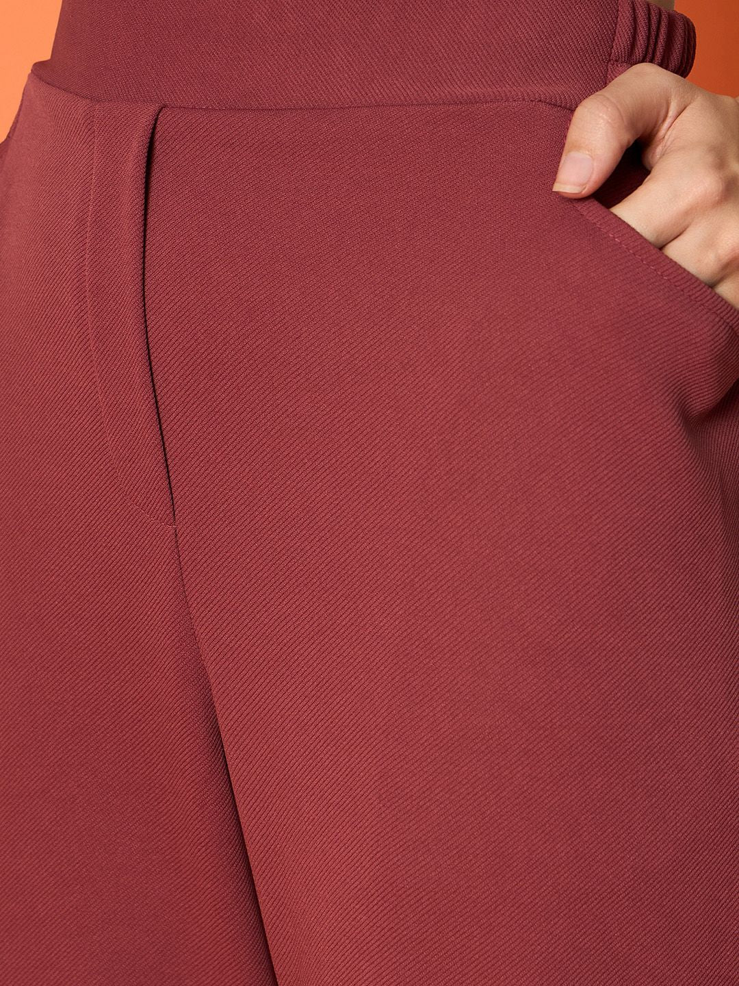 Antheaa Women Smart Mid Rise stretch Cargo Trousers